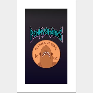 Pennysharks Standard Phone case Posters and Art